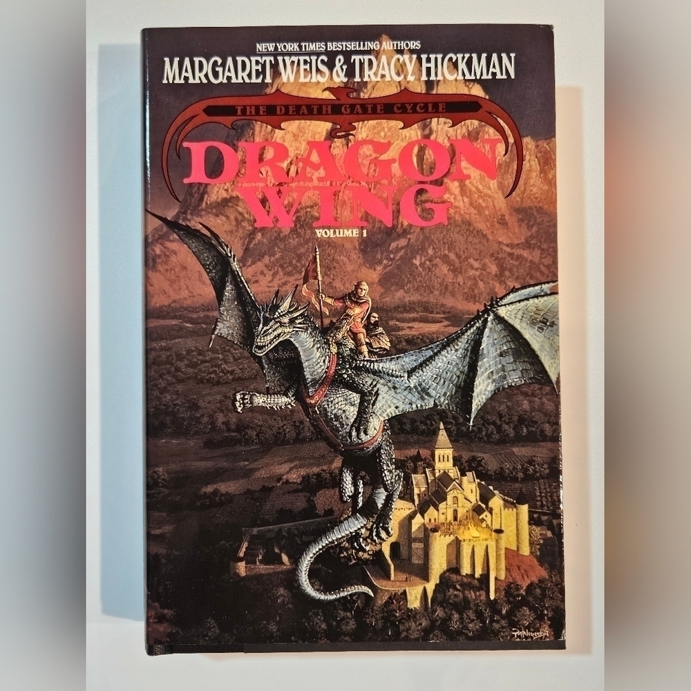 Death Gate Cycle DRAGON WING Weis & Hickman (Hardcover, 1990) First 1st Printing